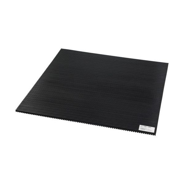 アイテック 光 両面スジ入りゴム600mm角×10mm KWB-1060 1枚 820-1708（直送品）