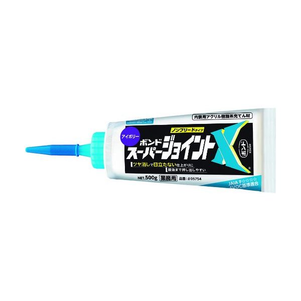 コニシ 建築用シーリング剤 ボンド スーパージョイントX アイボリー 500g 05754 1個 167-8917（直送品）