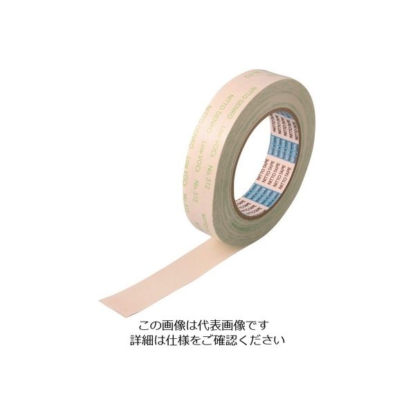 日東電工 日東 低VOC両面テープ(粗面接着タイプ) No.512 15mm×20m ホワイト 512-15 1巻 816-0319（直送品）
