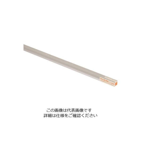 光 アクリル透明角棒 2mm用溝1本タイプ HK-502A 1本(1個) 225-3866（直送品）