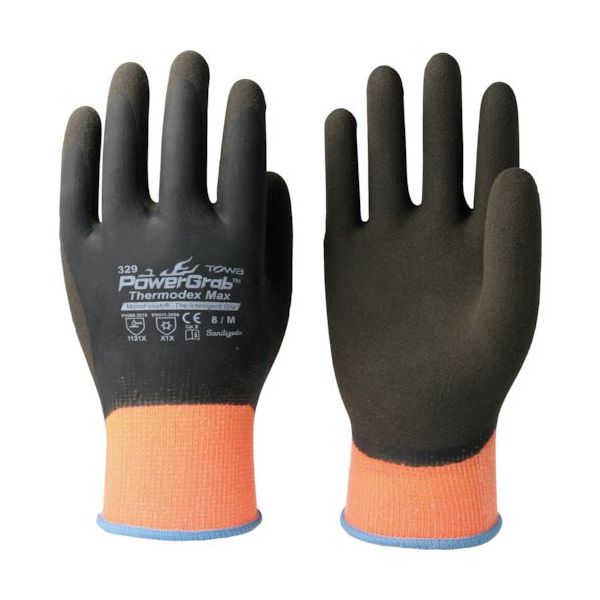 東和コーポレーション トワロン 防寒手袋 パワーグラブThermodexMax 8/M 329-M 1双 240-2205（直送品）