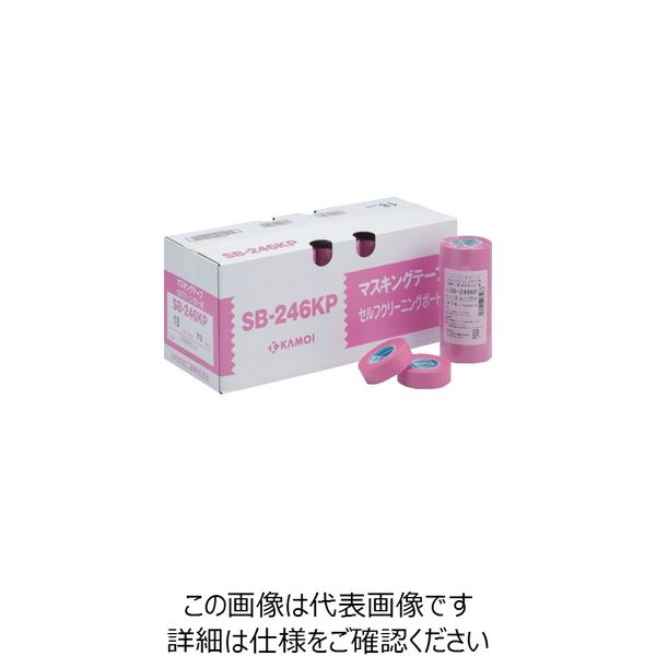 カモ井 シーリングテープセルフクリーニング用SB246KP幅40mm×長さ18mピンク SB246KPJAN-40 1パック(3巻)（直送品）