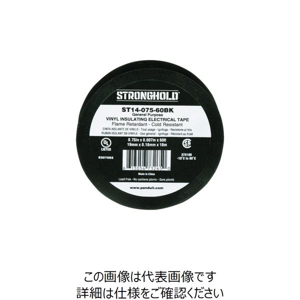 ストロングホールド StrongHoldビニールテープ 一般用途用 黒 幅19.1mm 長さ18m ST14ー075ー60BK 1巻（直送品）