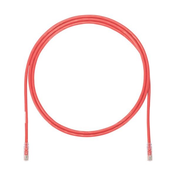 PANDUIT カテゴリ6A UTPパッチコード 24AWG単線 ケーブル径:φ6.4mm 4m 赤 UTP6AX4MRD（直送品）