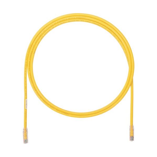 PANDUIT カテゴリ6A UTPパッチコード 24AWG単線 ケーブル径:φ6.4mm 8m 黄 UTP6AX8MYL（直送品）
