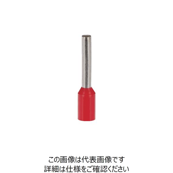 PANDUIT 絶縁付フェルール端子(SingleWire DIN規格) AWG8 赤 100