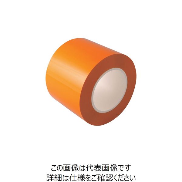 日東電工 日東エルマテ ラインテープEーCR(BC) 0.16mm×100mm×50m オレンジ E-CR100YR 1巻 220-6108（直送品）