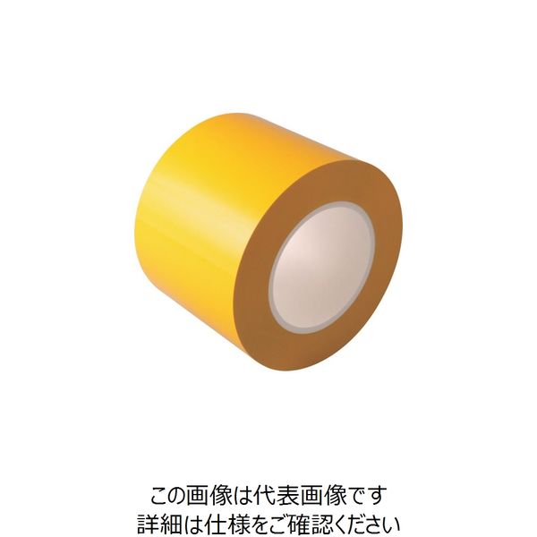 日東電工 日東エルマテ ラインテープEーCR(BC) 0.16mm×100mm×50m 黄 E-CR100Y 1巻 218-0094（直送品）