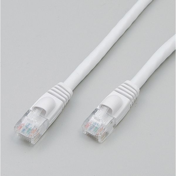 朝日電器 ＬＡＮケーブル　ＣＡＴ６ａ　２ｍ　ホワイト LAN-A602(W) 1個（直送品）