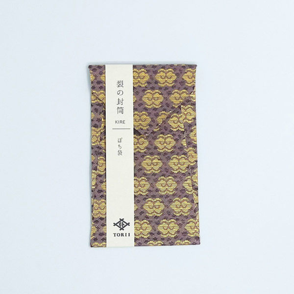 鳥居 ポチ袋 金襴(きんらん) 紫 FP-305-M 1枚（直送品） - アスクル
