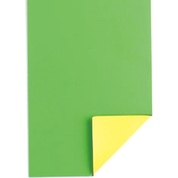 ベロス マグタッチシート 両面カラー 300×100mm 緑×黄 MN-450W(GR×YE) 5枚（直送品）