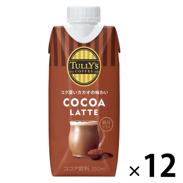 伊藤園 TULLYS COFFEE（タリーズコーヒー） ココアラテ 330ml （紙パック） 1箱（12本入）