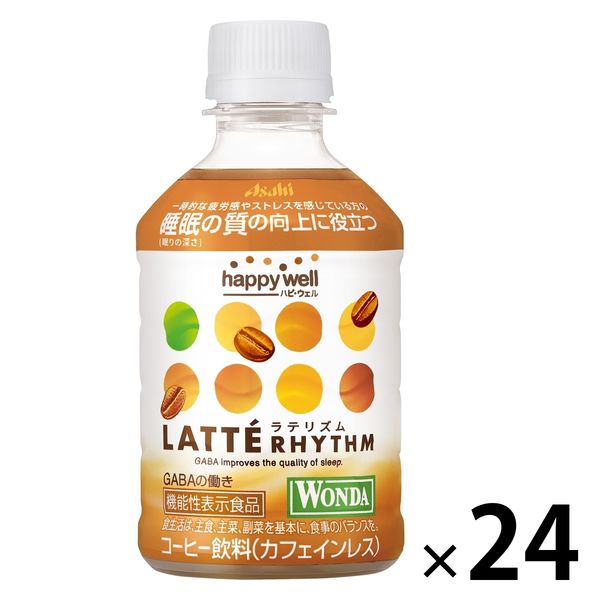 【機能性表示食品】アサヒ飲料 ハピ・ウェル ラテリズム from WONDA 280ml 1箱（24本入）