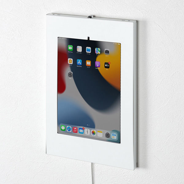 サンワサプライ iPad用スチール製ケース（ホワイト） CR-LAIPAD16W 1台（直送品）
