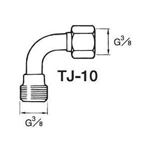 アネスト岩田 塗料用L型継手 TJ-10 1個（直送品）