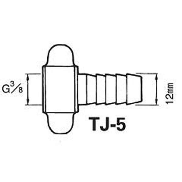 アネスト岩田 塗料ホース継手 TJ-5 1個（直送品）