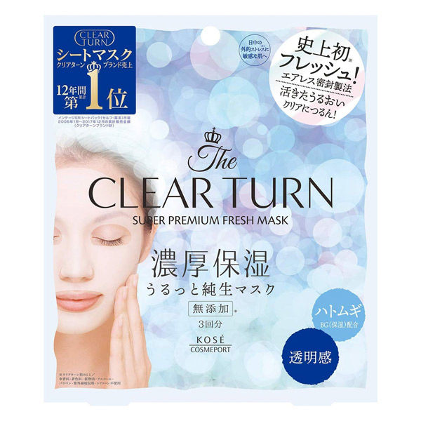 コーセーコスメポート クリアターン プレミアムフレッシュマスク（透明感） 4971710393774 3個×6点セット（直送品）