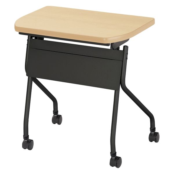 【軒先渡し】ニシキ工業  教育施設用テーブル  幅650×奥行450×高さ720mm  ペールウッド  APJ-B6545DP-PL  1台（直送品）