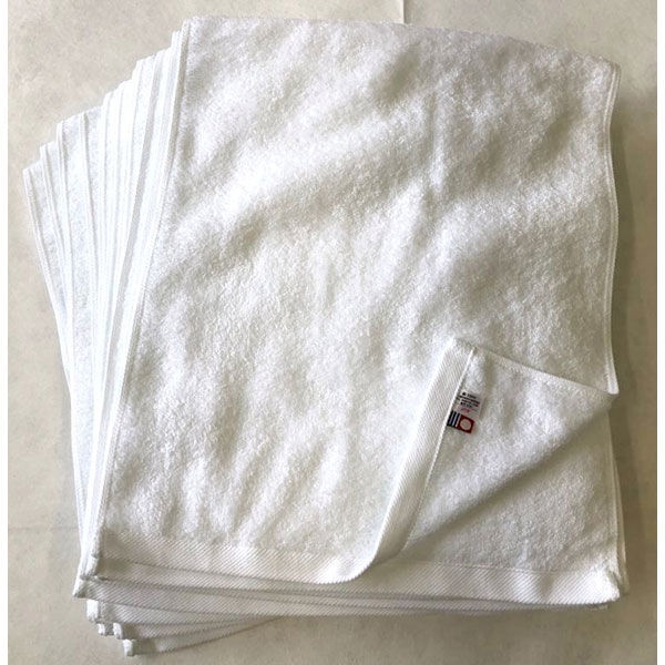 重光商事 今治製フェイスタオル【34×80cm】 白 02-160 1セット