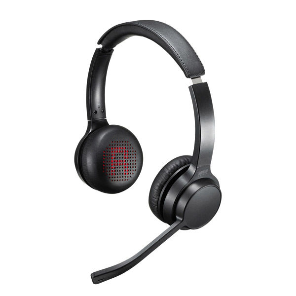 サンワサプライ Bluetoothヘッドセット（両耳タイプ・単一指向性） MM-BTSH62BK 1個 - アスクル