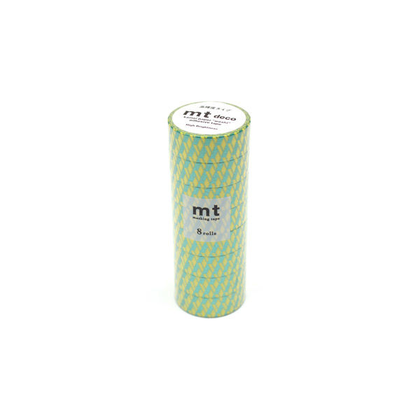 mt マスキングテープ 8P（8巻セット）高輝度 つづくジャバラ 幅15mm×7m巻 MT08D545 1個 カモ井加工紙（直送品）