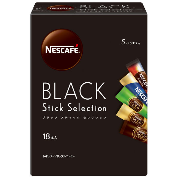 【スティックコーヒー】ネスレ日本 ネスカフェ ブラックスティック セレクション 1箱（18本入）