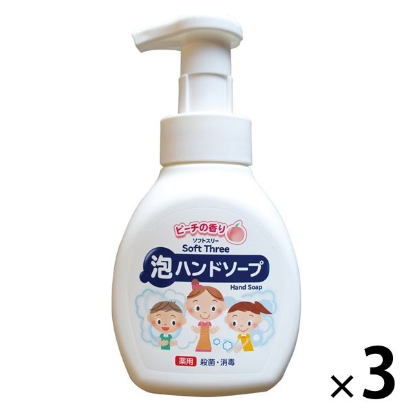 ソフトスリー薬用泡ハンドソープ 本体250mL 1セット（3個） ミツエイ