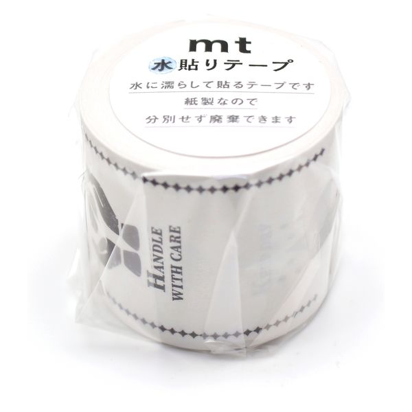 mt水貼りテープ 幅45mm×長さ10m ヴィンテージケアマーク・ホワイト MTGAMT06 3個 カモ井加工紙（直送品）