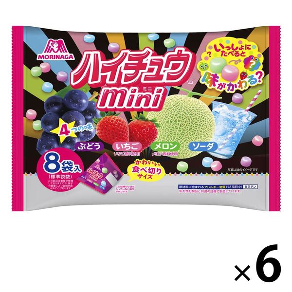 森永製菓 ハイチュウミニ プチパック 1セット（6袋） ソフトキャンディ ハイチュー