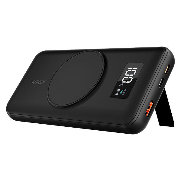 モバイルバッテリー 10000mAh ワイヤレス充電対応 USB Type-C&A出力 20W AUKEY 1個