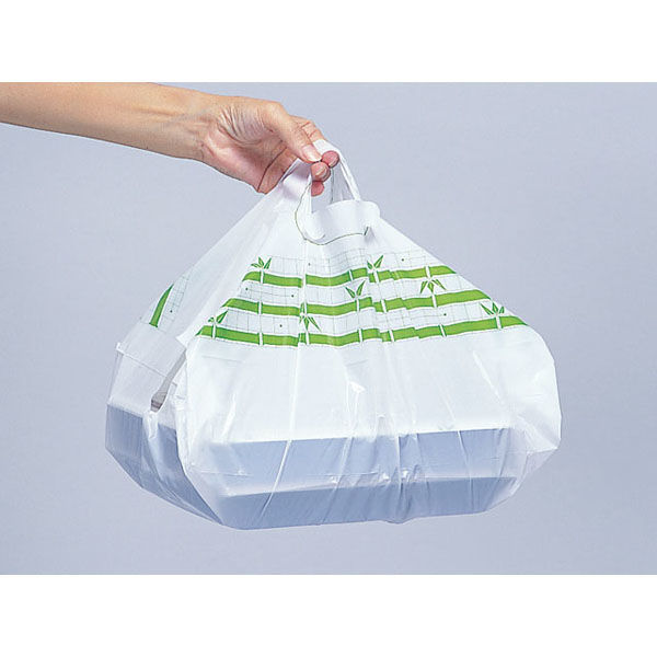 福助工業 弁当用レジ袋 SKバッグ No.40 竹 1000枚(100×10) 00029015 1ケース(1000枚入(10（直送品）