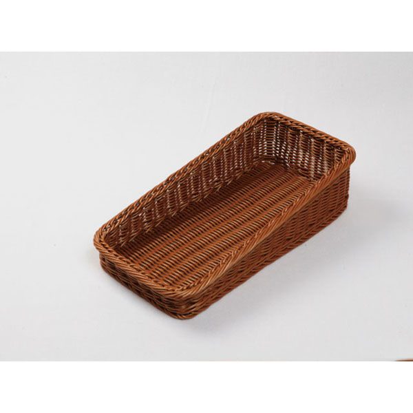 樹脂バスケット BB-K4020-BRベーカリーバスケット 斜め20型 ブラウン 5枚(1×5) 010K20BR 1ケース(5本入)（直送品）