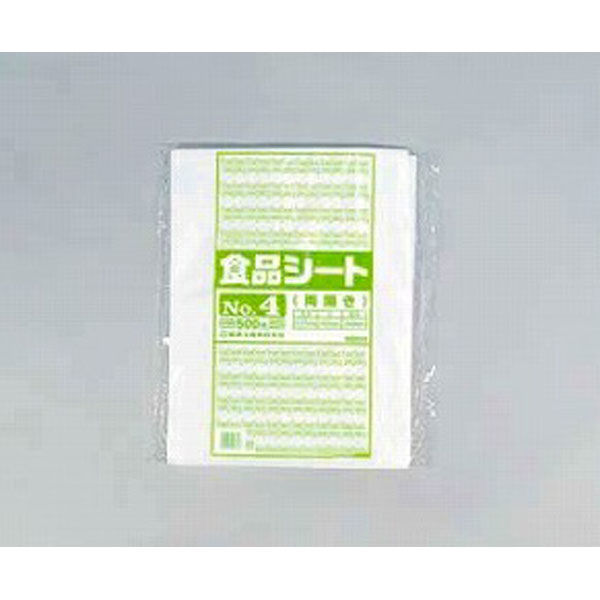 福助工業 食品シート No.4 5000枚(500×10) 0461202 1ケース(5000枚入(500枚×10袋))（直送品）