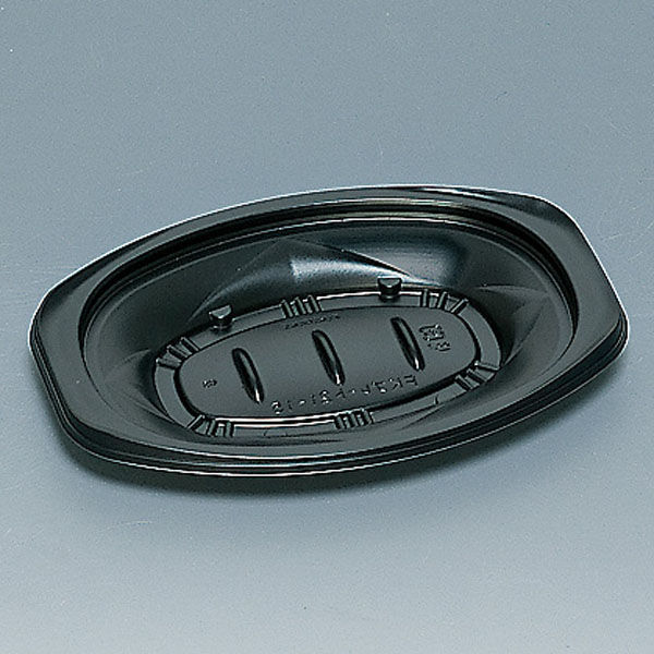 福助工業 惣菜容器　FKプレート21-15H 黒　800枚(50×16) 0558001（直送品）