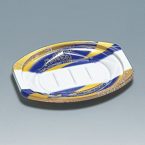 福助工業 惣菜容器 FKプレート24-18H ヨーロピアン 600枚(50×12) 0558168 1ケース(600枚入(50枚×12袋))（直送品）