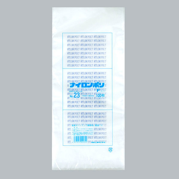 福助工業 ナイロンポリ Fタイプ　No.23(17-38)　2000枚(100×20) 0707422（直送品）