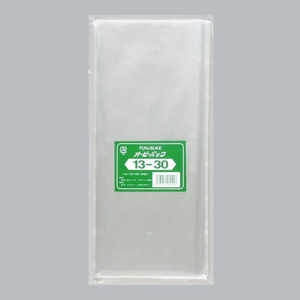 福助工業　OPP袋 オーピーパック テープなし 13-30  1ケース(100枚×10袋)　0840416（直送品）
