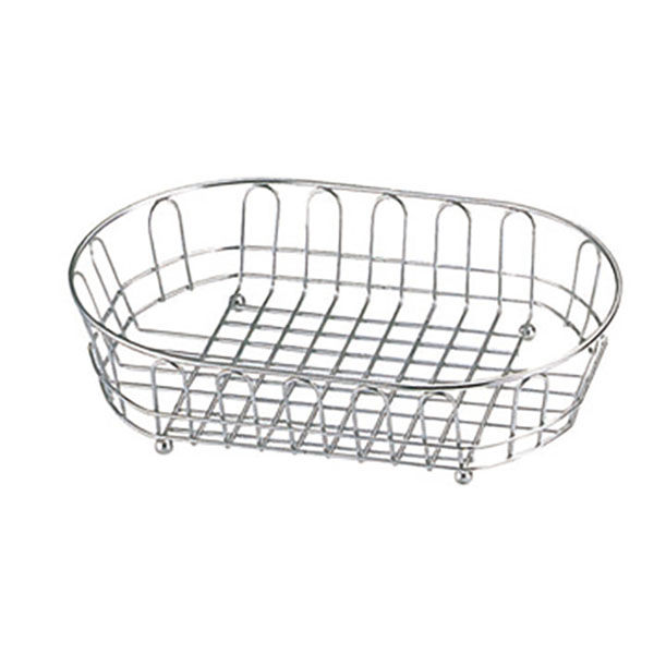 トーダイ 洋食卓上用品 18-8 カトラリーワイヤーバスケット 小判特大型 1個 21706008（直送品）