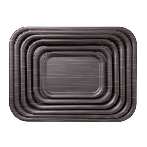 トーダイ お盆・トレー ノンスリップ アルボルトレー ブラック ABT-16BK 1個 342ABK16（直送品）