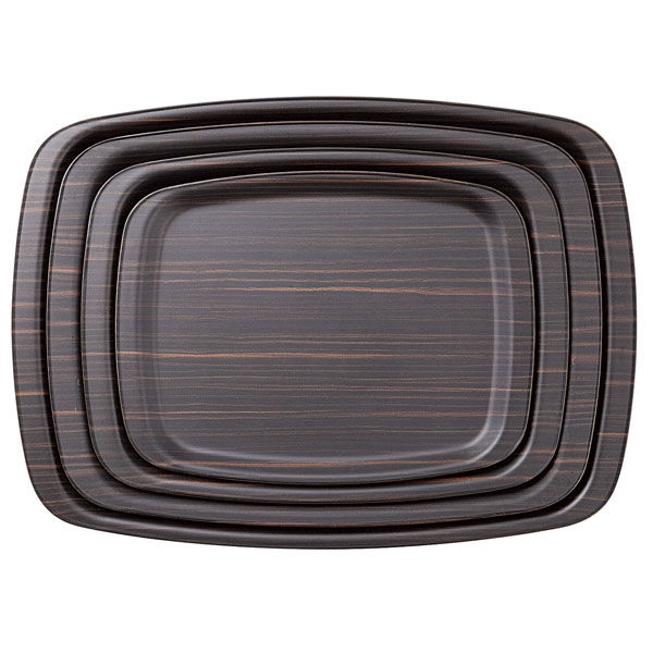 トーダイ お盆・トレー ノンスリップ アルボルトレー ブラック ABT-19BK 1個 342ABK19（直送品）