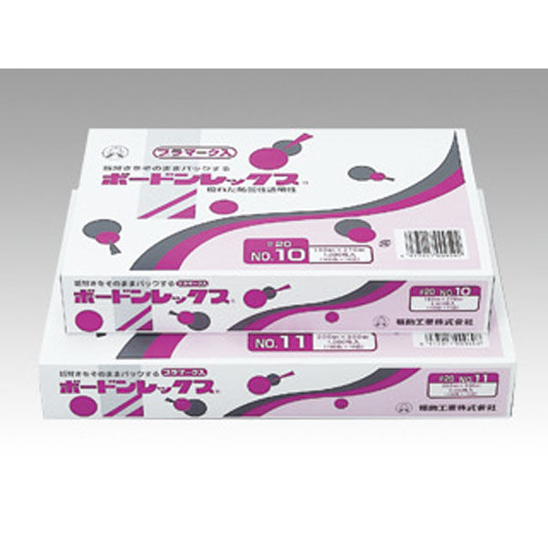 福助工業 青果用袋　ボードンレックス#20 No.12-75 穴4 P入　4000枚(100×40) 427155（直送品）