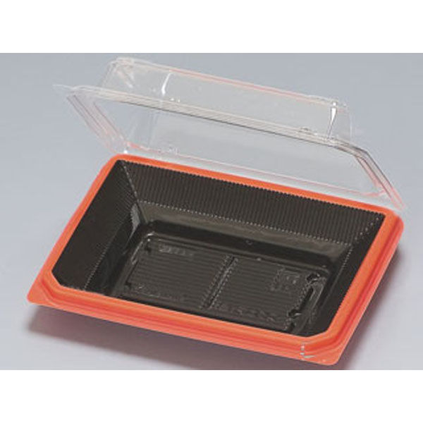 福助工業 フードパック スクエア 15 黒淵朱 900枚(50×18) 520853 1ケース(900枚入(50枚×18袋))（直送品）