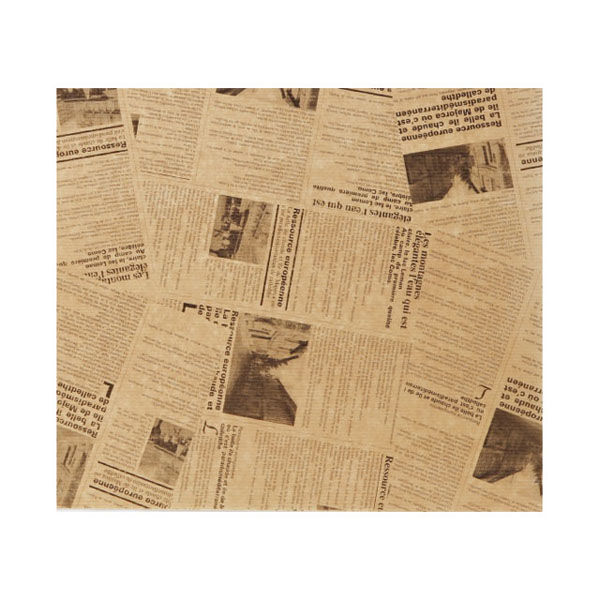 大阪ポリヱチレン販売 大阪ポリエチレン ヨーロピアンラッピングペーパー(茶) 450×600【weeco】　1000枚(1×1000)（直送品）