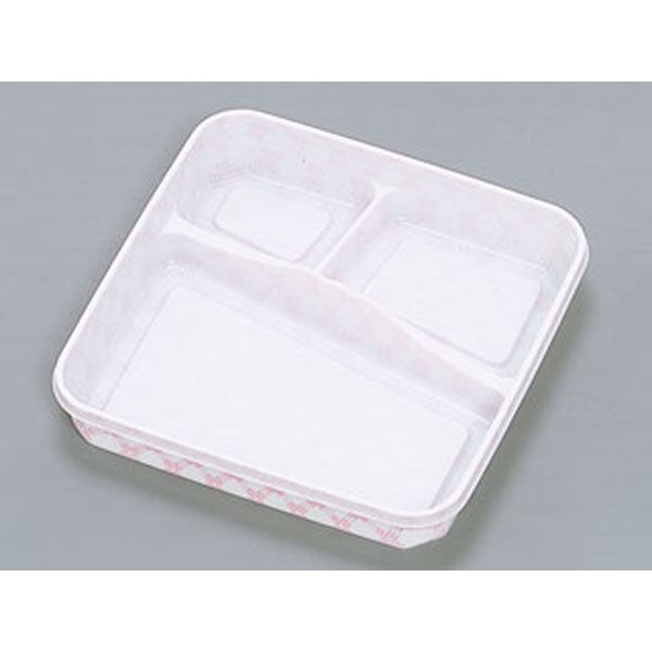 福助工業 仕出弁当　紗綾 R-53 チェック 中仕切　800枚(50×16) 570540（直送品）