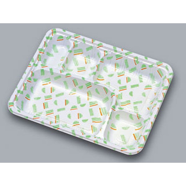 福助工業 弁当容器　LC新 LC-613若葉　600枚(50×12) 575682（直送品）