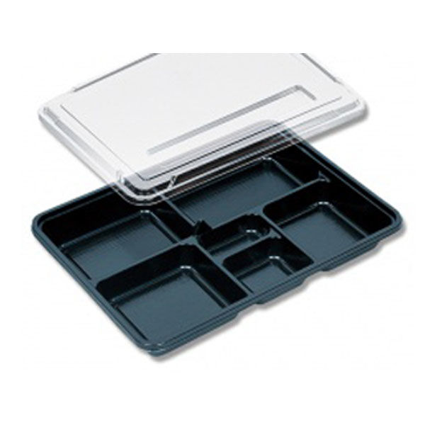 福助工業 仕出弁当 KP新 KP-170 阿波 透明蓋付 200枚(20×10) 578800 1ケース(200枚入(20枚×10袋))（直送品）