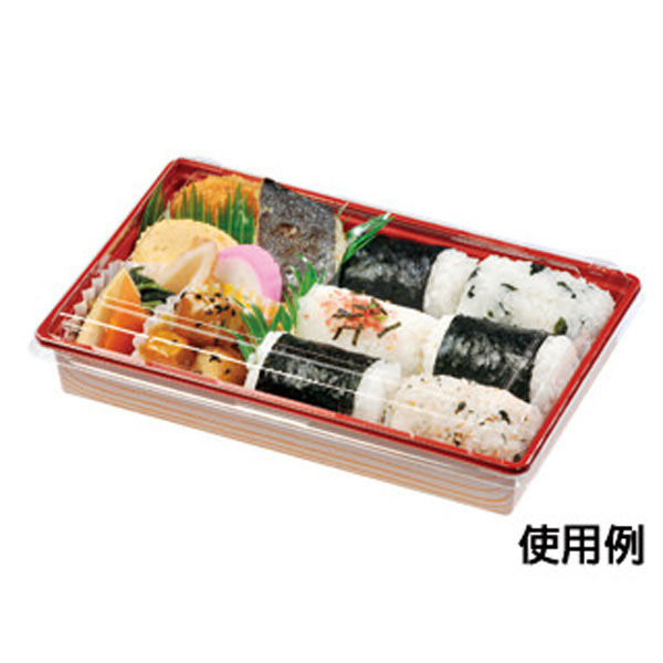 福助工業 寿司容器 富久折 D-20 木目 600枚(50×12) 593931 1ケース(600枚入(50枚×12袋))（直送品）