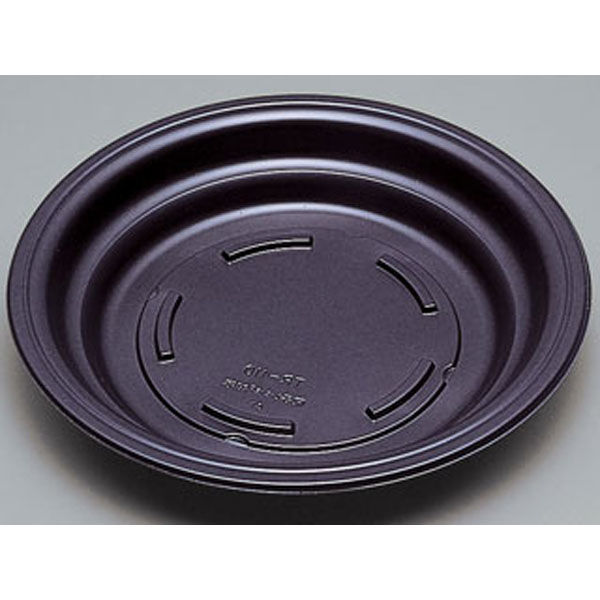 福助工業 惣菜容器 フルレンジTR-110H黒 600枚(50×12) 594423 1ケース(600枚入(50枚×12袋))（直送品）