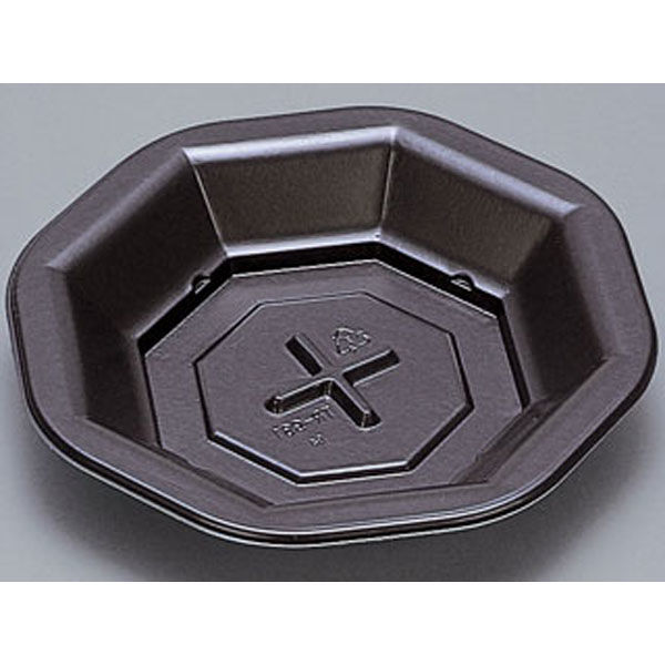 福助工業 弁当容器 フルレンジTR-931H黒 600枚(50×12) 597041 1ケース(600枚入(50枚×12袋))（直送品）