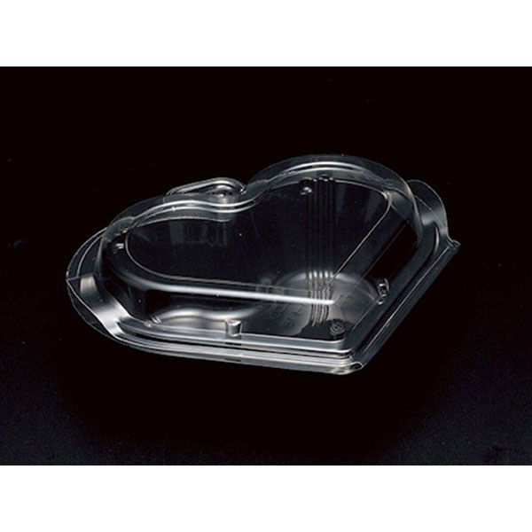 スミ 菓子容器 ユニコン ハート1B 黒 1000枚(50×20) 5HA1183 1ケース(1000枚入(50枚×20袋))（直送品）